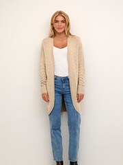 Kaffe Natural Emria Long Cardigan - Image 3 of 6