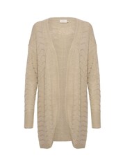 Kaffe Natural Emria Long Cardigan - Image 5 of 6