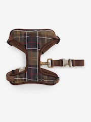 Barbour® Khaki Green Classic Tartan Dog Travel Harness and Lead - Image 1 of 9