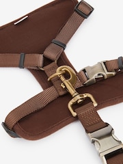 Barbour® Khaki Green Classic Tartan Dog Travel Harness and Lead - Image 2 of 9