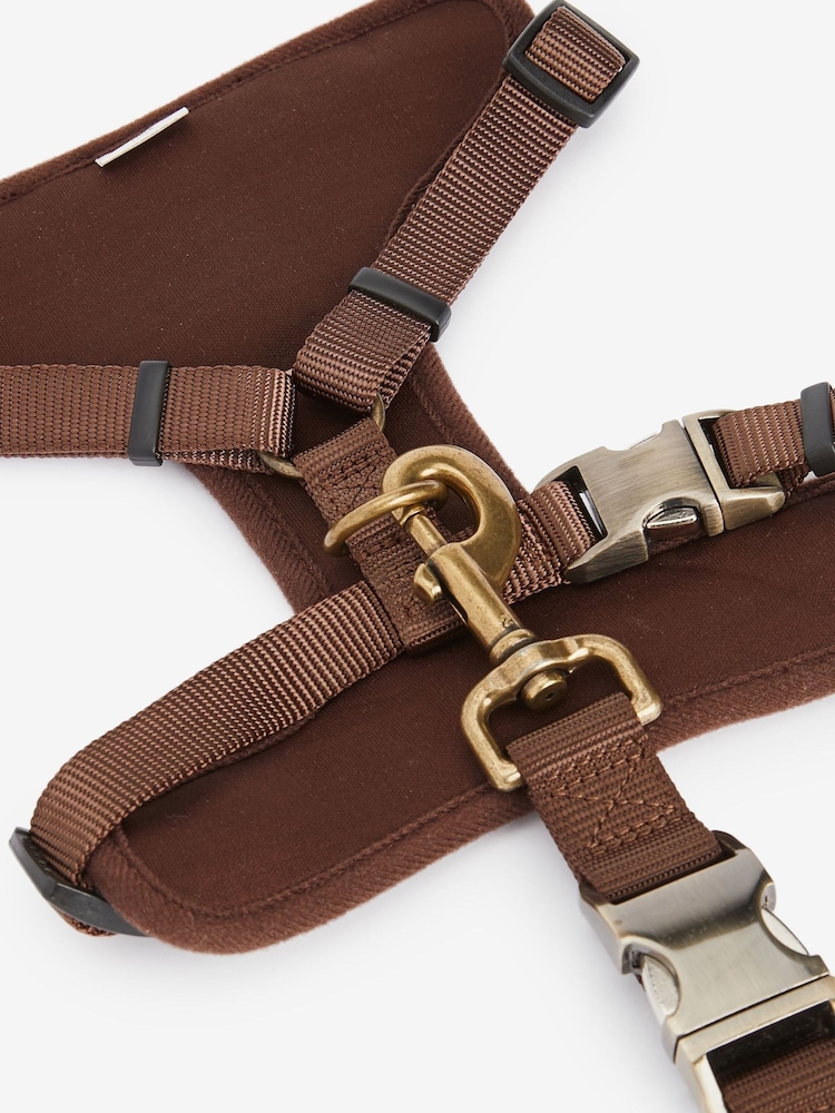 Barbour® Khaki Green Classic Tartan Dog Travel Harness and Lead - Image 2 of 9 Barbour® Khaki Green Classic Tartan Dog Travel Harness and Lead - Image 2 of 9