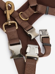 Barbour® Khaki Green Classic Tartan Dog Travel Harness and Lead - Image 3 of 9