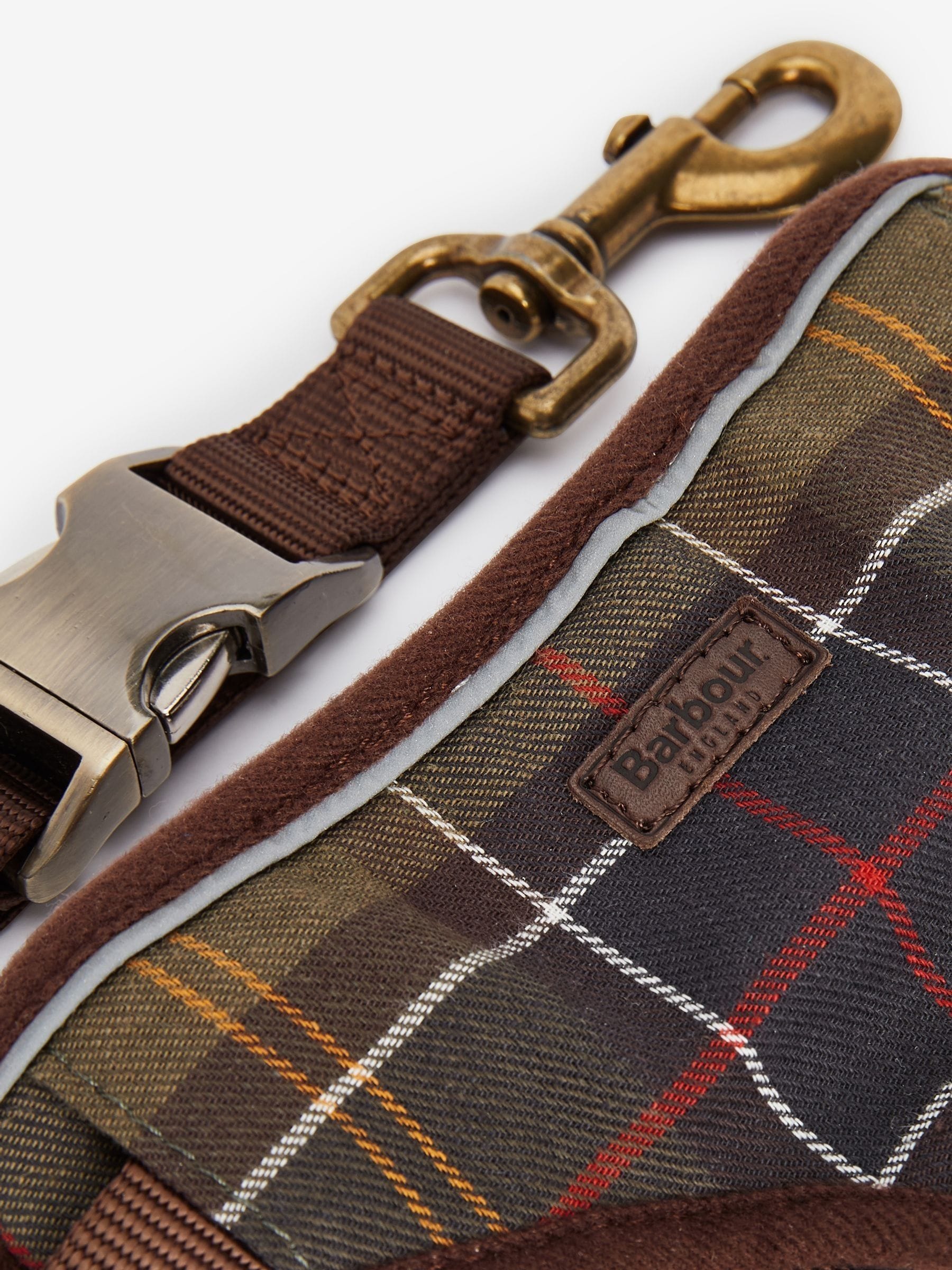 Buy Barbour Khaki Green Classic Tartan Dog Travel Harness and Lead from Next Australia