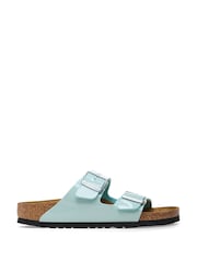 Birkenstock Green Arizona Birko Flor Patent Sandals - Image 2 of 2