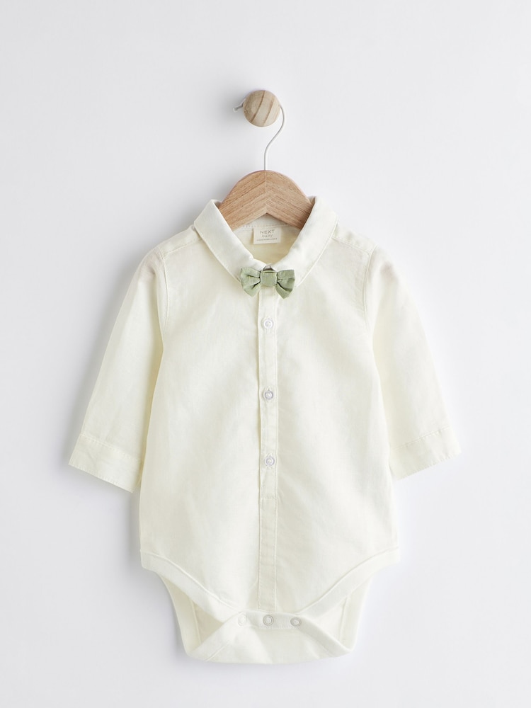 Sage Green Baby Shirt, Trousers and Braces 3 Piece Set (0mths-2yrs) - Image 6 of 13