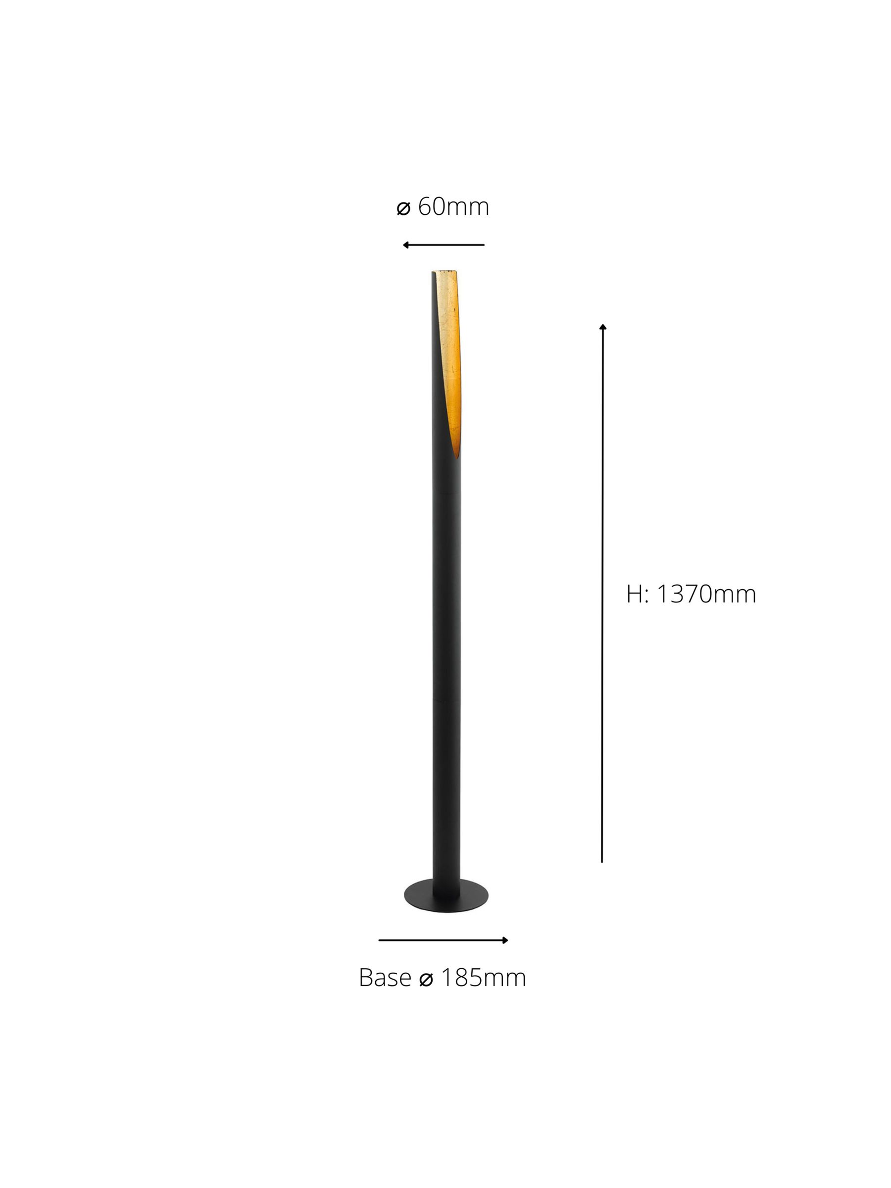 Eglo Black Barbotto Floor Lamp - Image 4 of 4