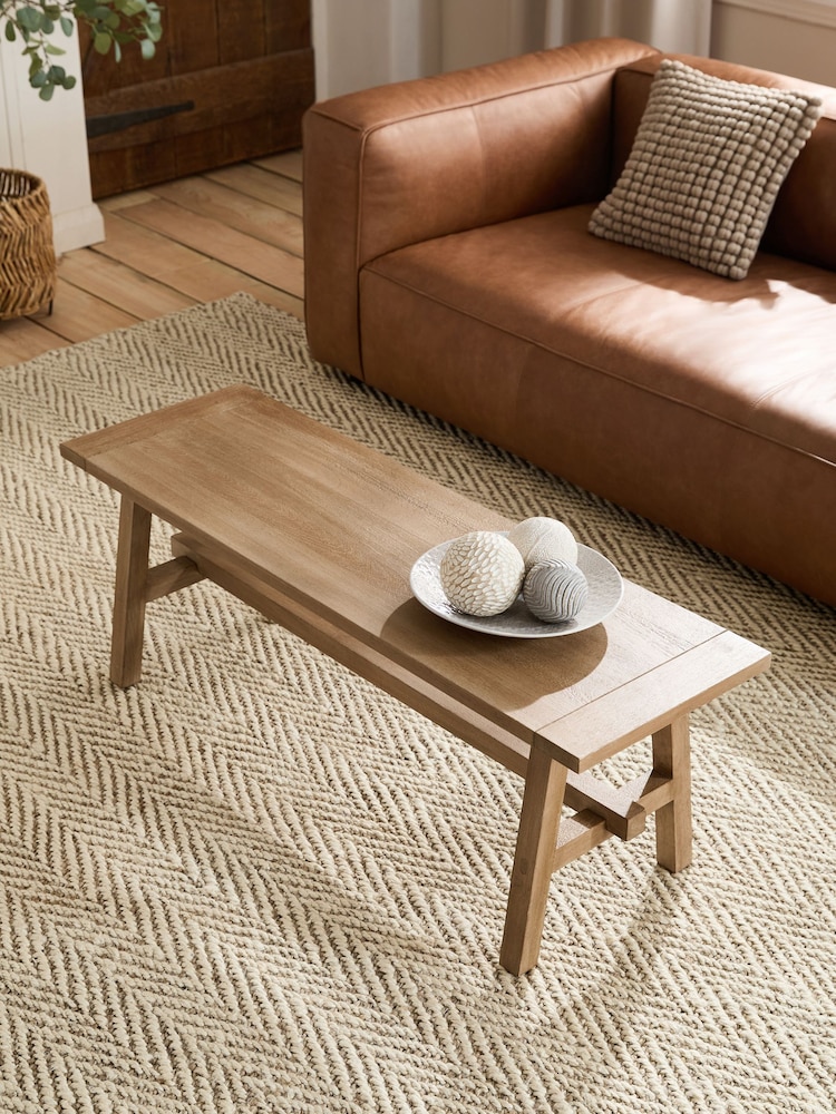Natural Hector Mango Wood Coffee Table - Image 2 of 6