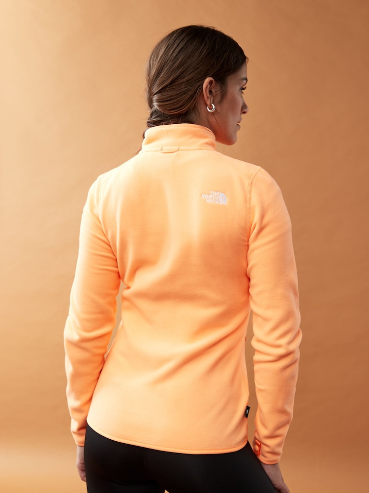 Orange - The North Face – Glacier – Fleece für Damen mit durchgehendem Reißverschluss - Bild 2 von 6