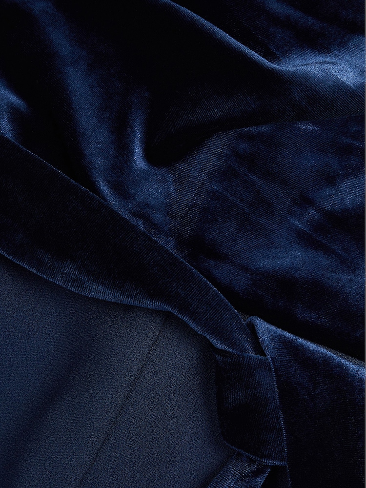 Monsoon Asymmetrical Velvet Jumpsuit - 4суретінің 4 суреті