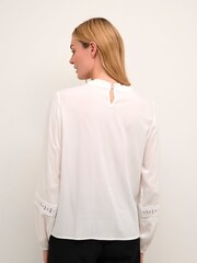 Kaffe Freya Lace White Blouse - Image 2 of 6