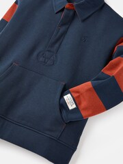 Joules Try Navy Blue Rugby Sweatshirt - Image 7 of 8