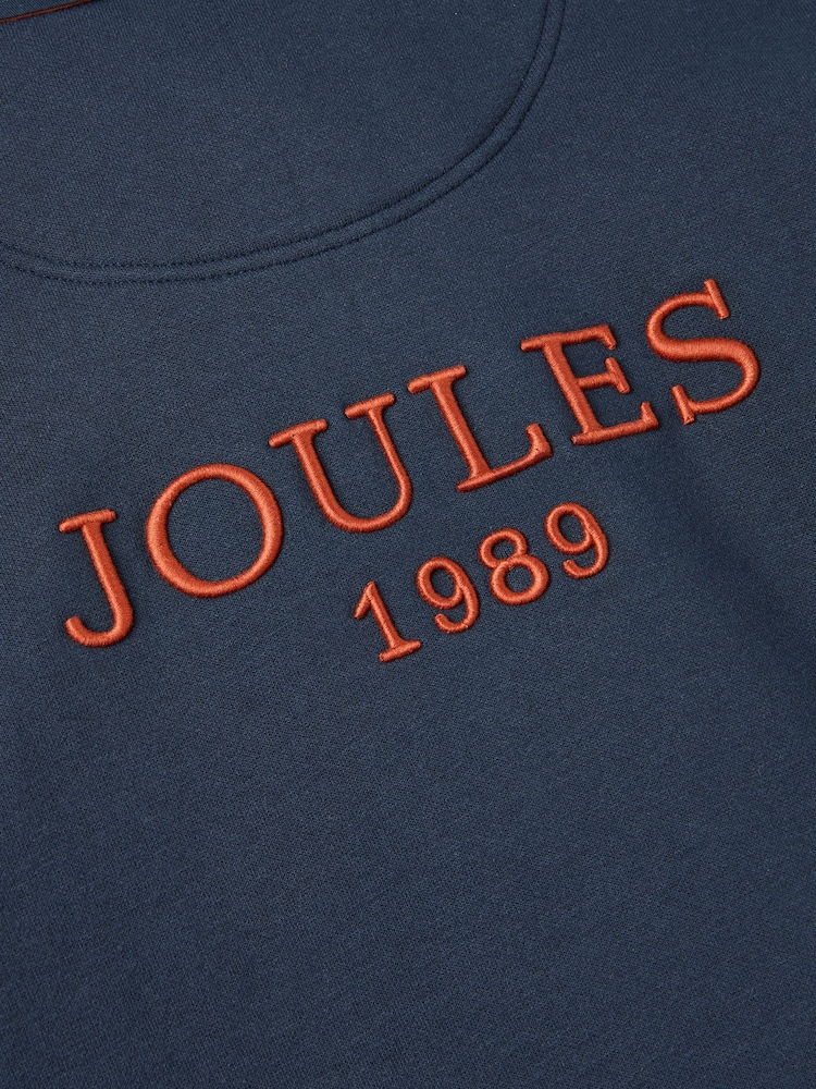 Joules Try Navy Blue Rugby Sweatshirt - Image 8 of 8