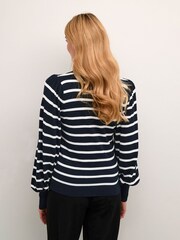 Kaffe Kamala Striped Knit Pullover Jumper - Image 2 of 6