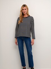 Kaffe Blue 100% Cotton Kawinny Long Sleeve T-Shirt - Image 3 of 6