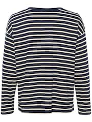 Kaffe Blue 100% Cotton Kawinny Long Sleeve T-Shirt - Image 6 of 6