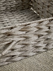 Grey Plastic Wicker Underbed Storage Basket - Image 3 of 7