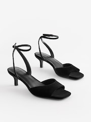Black Forever Comfort® Low Heeled Sandals - Image 1 of 5