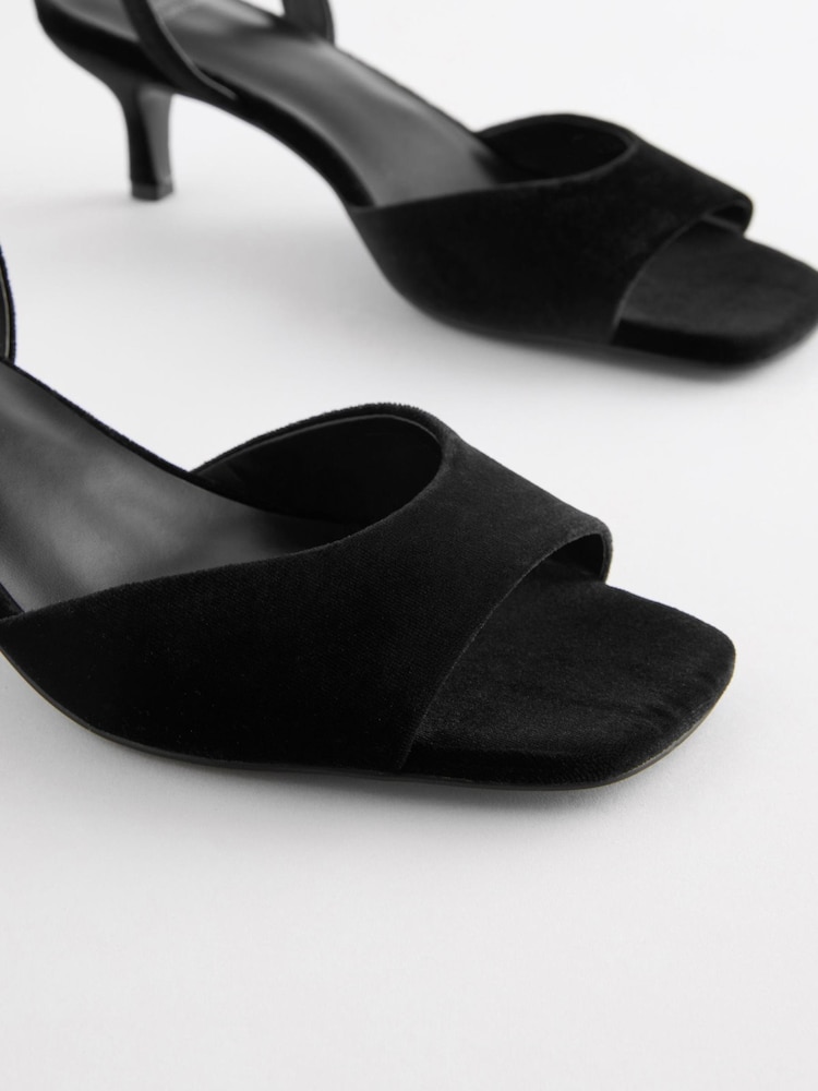 Noir - Sandales à talons bas Forever Comfort® - Image 3 of 5