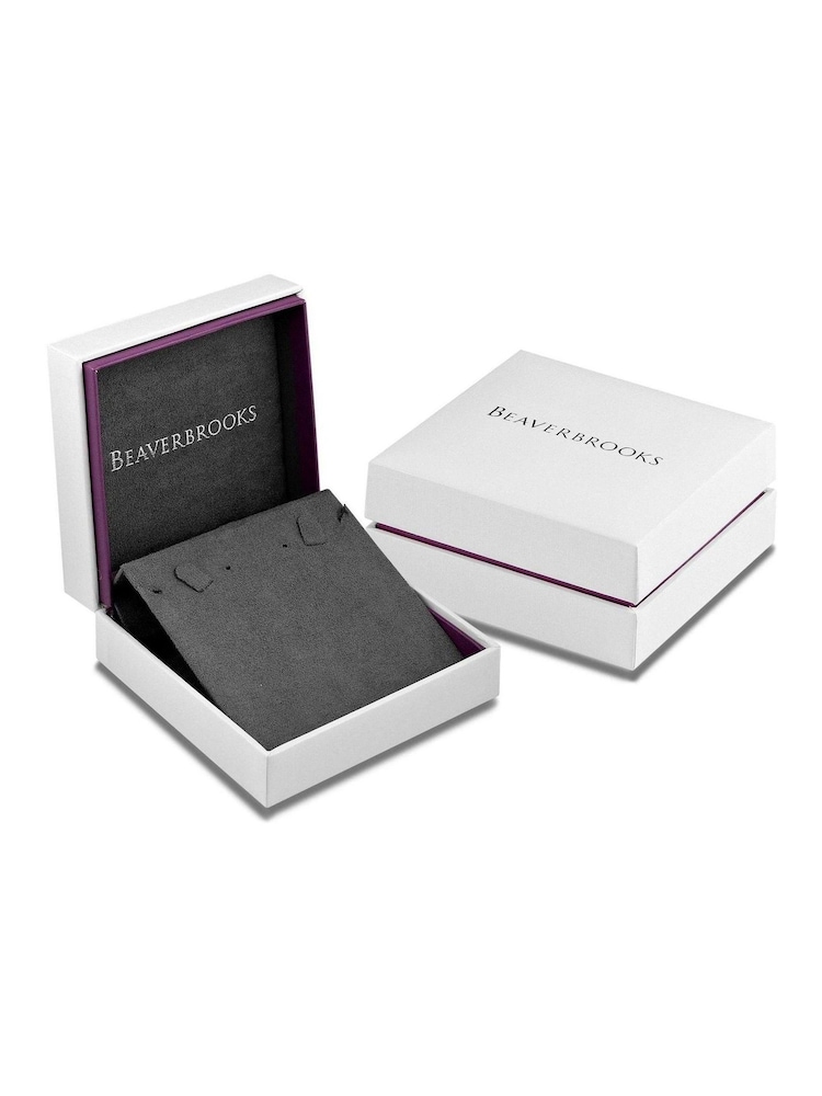 Beaverbrooks Sterling Silver Infinity Cubic Zirconia Pendant & Earrings Set - Image 2 of 4