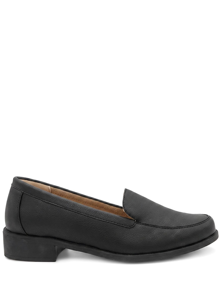 Pavers Black Smart Block Moccasins Heels - Image 2 of 6 Pavers Black Smart Block Moccasins Heels - Image 2 of 6