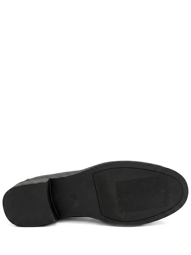 Pavers Black Smart Block Moccasins Heels - Image 6 of 6 Pavers Black Smart Block Moccasins Heels - Image 6 of 6