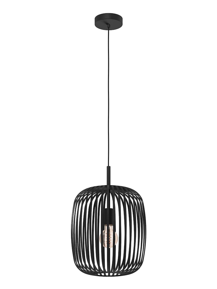 Eglo Black Romazzina Caged Modern Pendant - Image 2 of 3