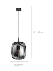 Eglo Black Romazzina Caged Modern Pendant - Image 4 of 5