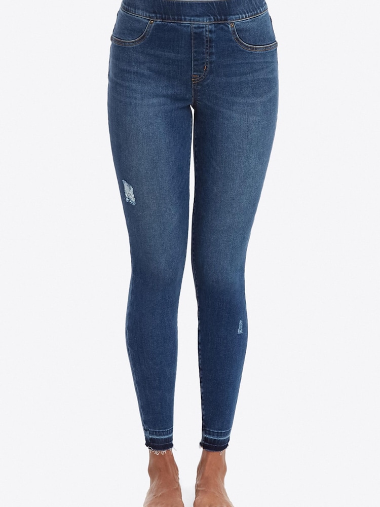 SPANX® Medium Control Distressed Denim Skinny Jeans - Image 1 of 5