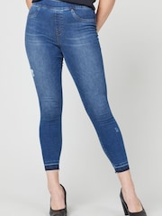 SPANX® Medium Control Distressed Denim Skinny Jeans - Image 2 of 5