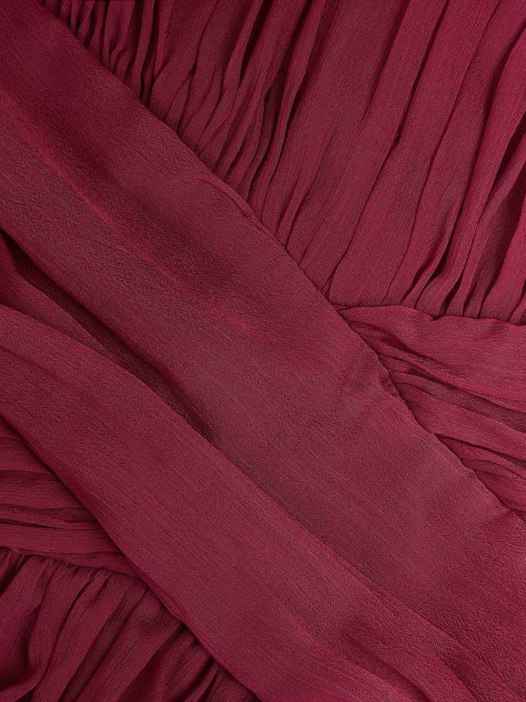 Monsoon Red Nadine Crossover Chiffon Maxi Dress - Image 2 of 2 Monsoon Red Nadine Crossover Chiffon Maxi Dress - Image 2 of 2