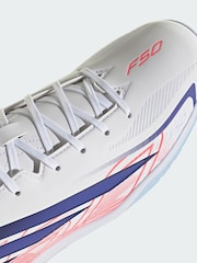 adidas White F50 Hyperfast Club Indoor Football Shoes - Image 3 of 4