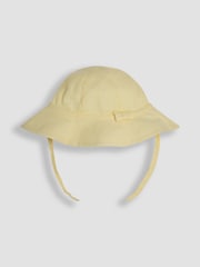 JoJo Maman Bébé Lemon Yellow Floppy Sun Hat - Image 1 of 3