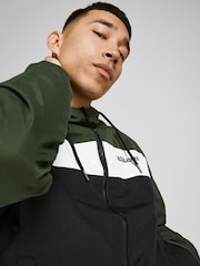 JACK & JONES Black Hooded Bomber Jacket - Image 4 of 7