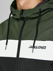 JACK & JONES Black Hooded Bomber Jacket - Image 5 of 7