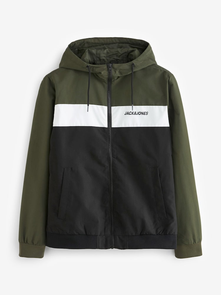JACK & JONES Black Hooded Bomber Jacket - Image 7 of 7 JACK & JONES Black Hooded Bomber Jacket - Image 7 of 7
