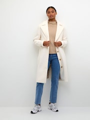 Kaffe Anne Notch Lapel Teddy Coat - Image 1 of 5