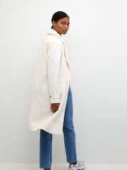 Kaffe Anne Notch Lapel Teddy Coat - Image 2 of 5