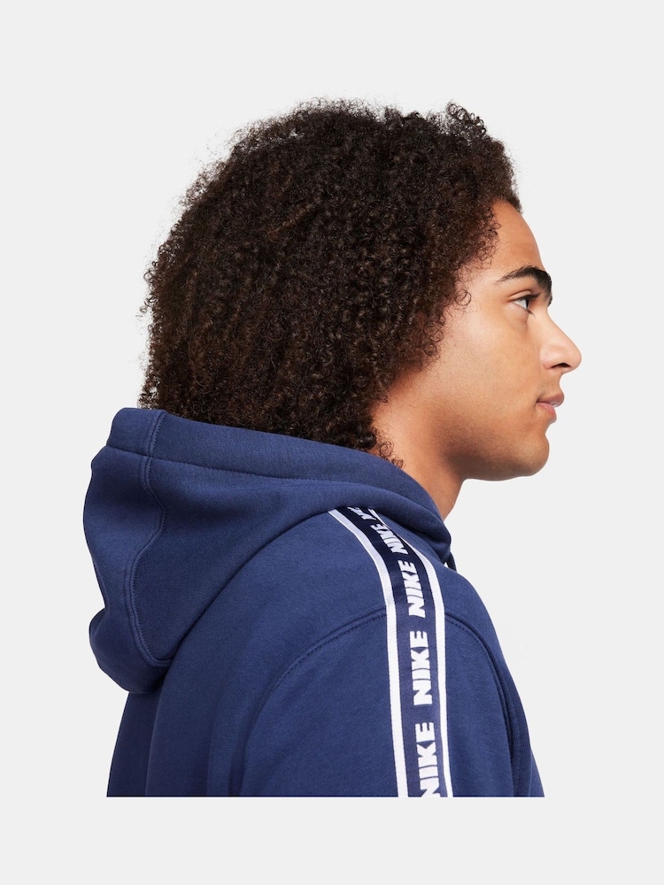 Nike Blue Club Fleece Hooded Tracksuit - Image 3 of 9