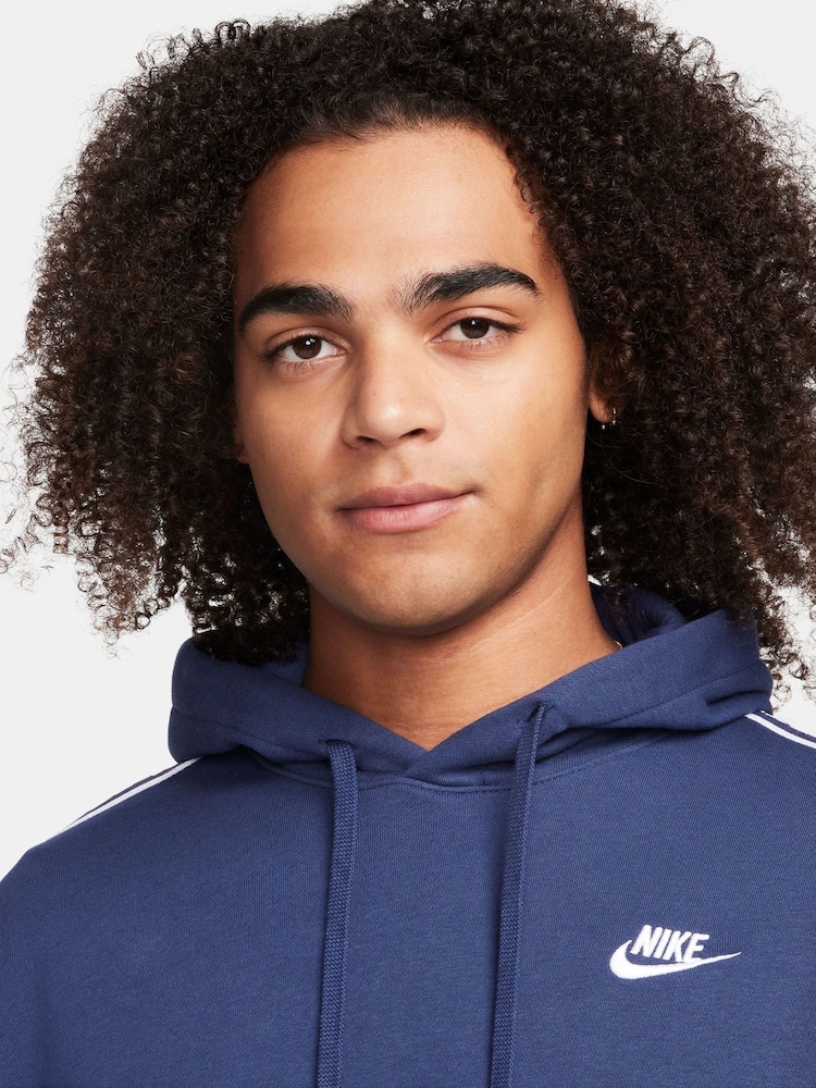 Nike Blue Club Fleece Hooded Tracksuit - Image 4 of 9