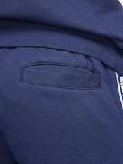 Blå - Nike Club Fleece Träningsoverall med huva - Bild 7 av 9