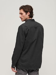 Superdry Black Canvas Workwear Overshirt - Image 2 of 3