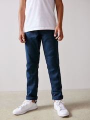 Blue Navy Regular Fit Cotton Rich Stretch Jeans (3-17yrs) - Image 1 of 5