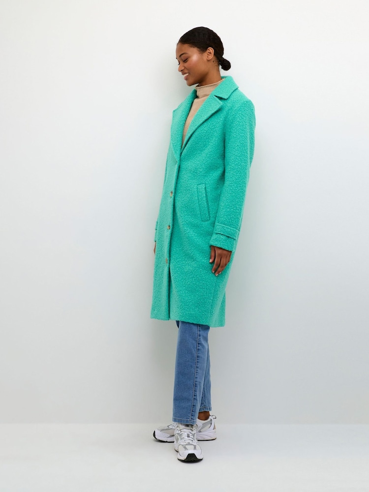 Kaffe Anne Notch Lapel Teddy Coat - Image 1 of 5