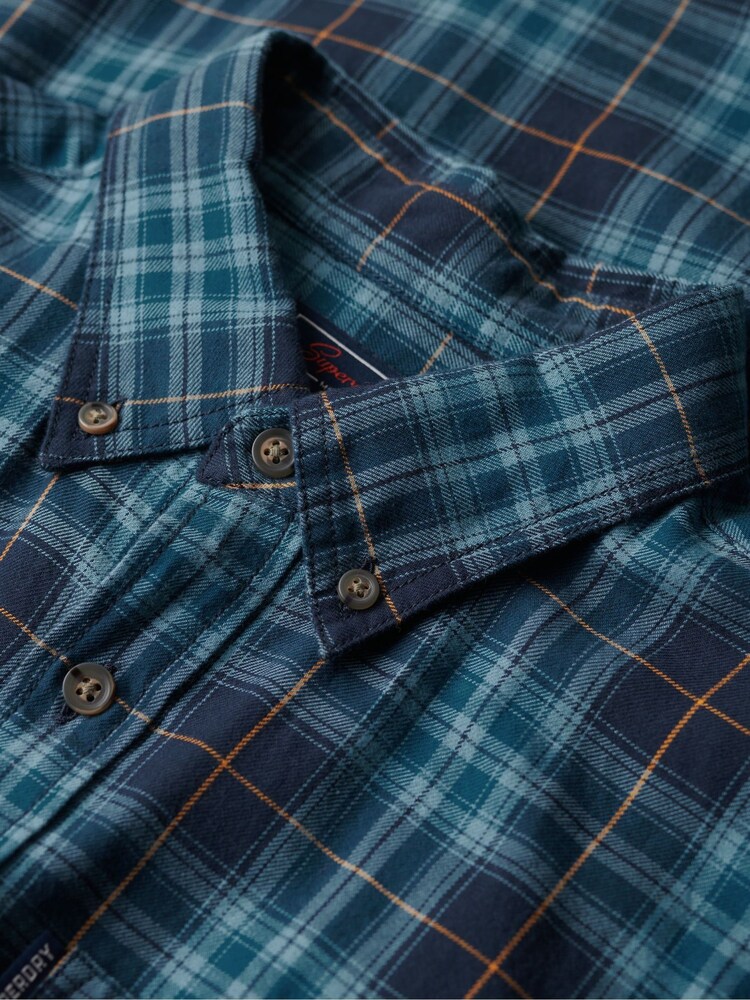 Superdry Blue Vintage Check Shirt - Image 4 of 6
