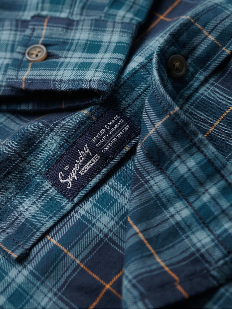 Superdry Blue Vintage Check Shirt - Image 5 of 6