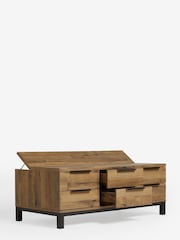 Dark Bronx Large Coffee Table With Drawers - Image 7 of 10