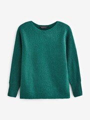 PixieGirl Petite Green Slash Neck Jumper - Image 5 of 5