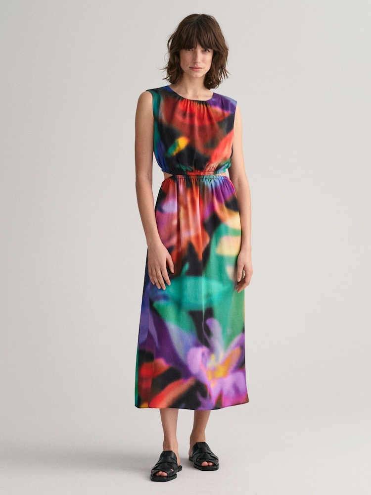 GANT Cream Floral Printed Midi Skirt - Image 2 of 4