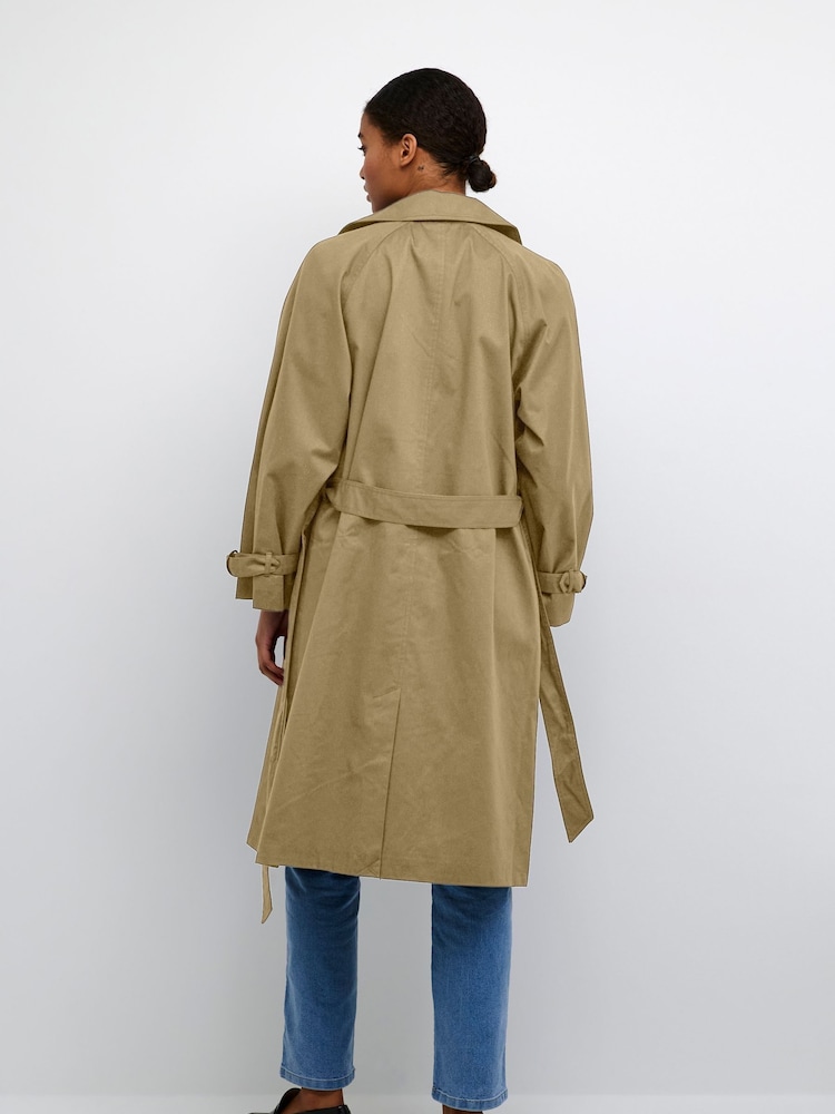 Kaffe Elise Double-Breasted Trench Coat - Image 2 of 6