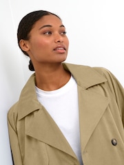 Kaffe Elise Double-Breasted Trench Coat - Image 4 of 6